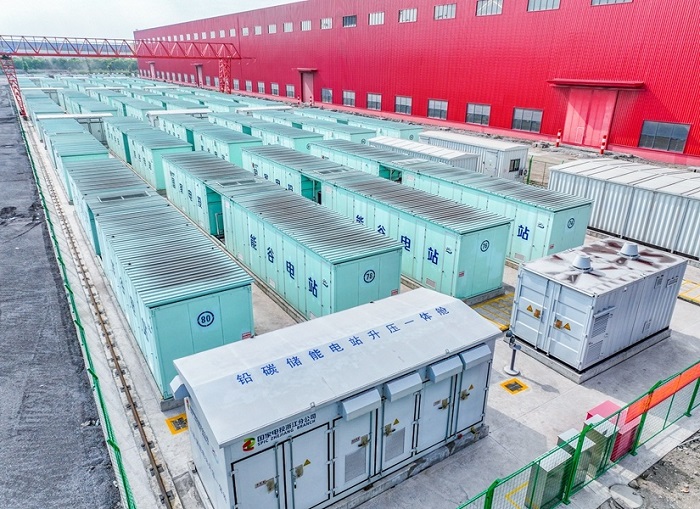 Jingjiang lead carbon battery energy storage station debuts