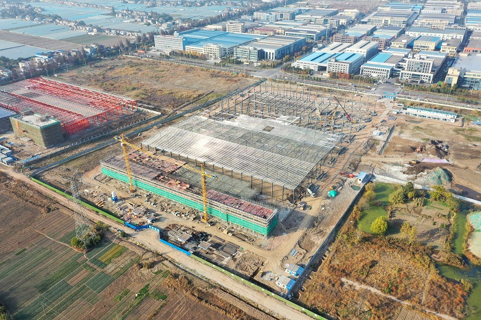 Jingjiang industrial park beefs up its project construction
