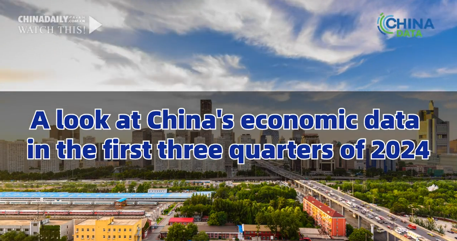 A look at China's economic data in the first three quarters of 2024