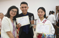 Cambodian students show off Chinese language fluency