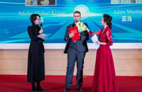 Nikolas Michael Krause, a German language teacher at Nanjing University, wins the city's Wutong Award Dec 18, 2019200.jpg