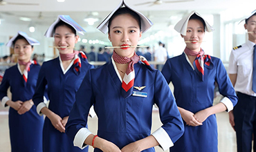 Future flight attendants get prepared for the blue sky