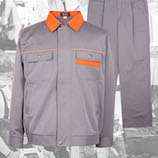 Anti-static uniform (orange and dark gray)