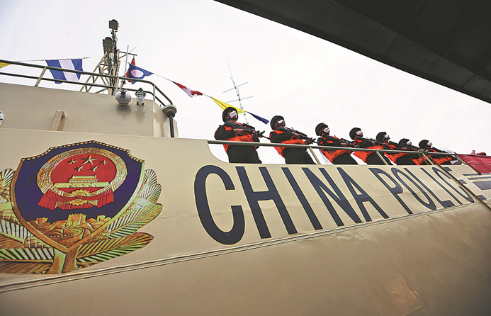 Joint patrol teams keep Mekong safe
