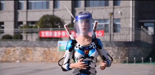 Robot steers people toward virus tests in Dalian