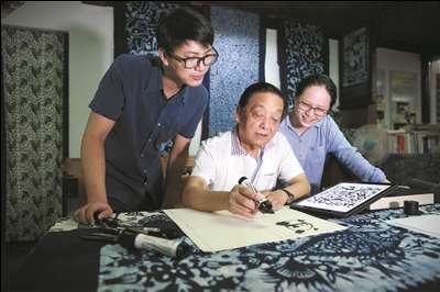 Artistic master Han Meilin cooperates with Yuanxinlan dyehouse