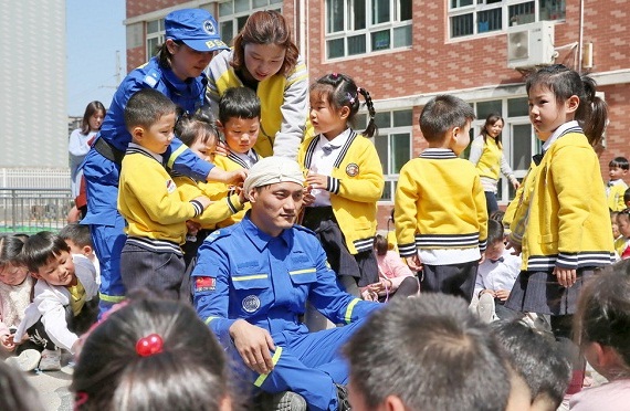 Chongchuan kindergarten holds emergency response training