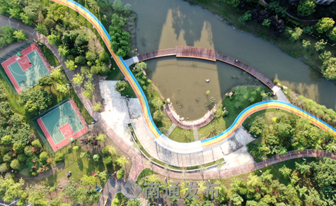 Nantong's first watercourse park opens