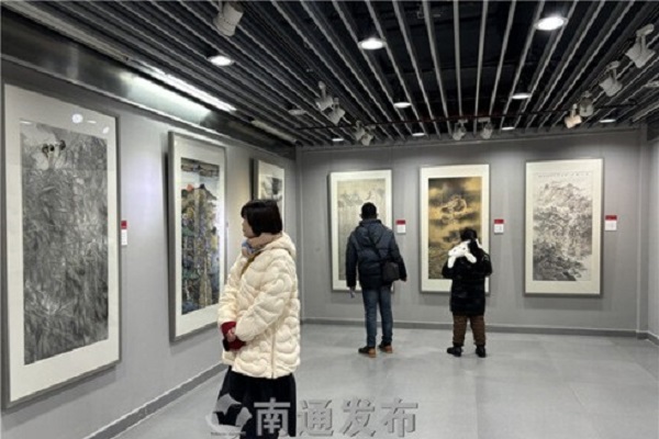 Nantong celebrates Spring Festival with art exhibition featuring dragon-themed masterpieces
