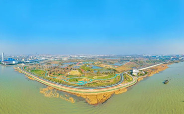 NETDA's Honggang Riverside Ecological Landscape Belt listed among Nantong's best scenic routes