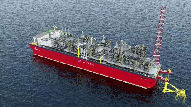 NETDA-made FLNG vessel produces 2.4m tons of LNG per year