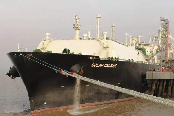 Yangkou Port welcomes first LNG tanker of the year