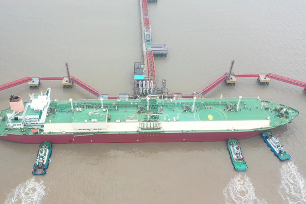 Yangkou Port's 2022 LNG unloading volume tops 6 million tons 