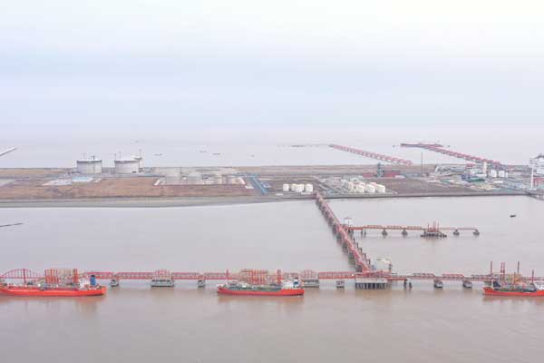 Nantong city's Yangkou Port now operates seven berths 