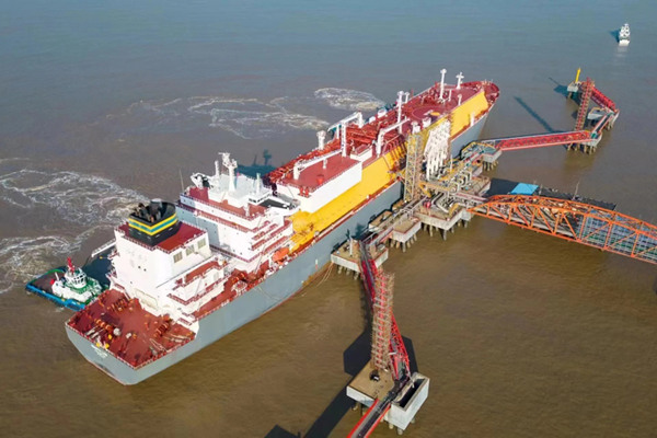 Yangkou Port LNG terminal receives 600th LNG tanker