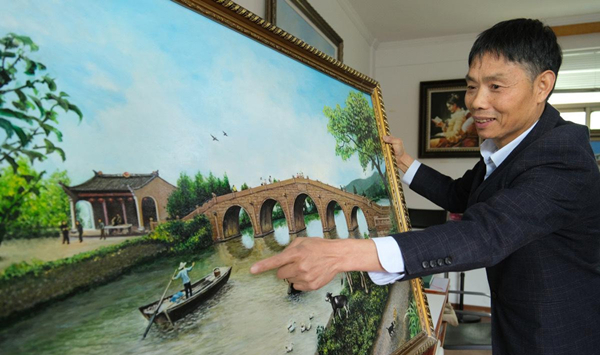 Self-taught painter to host solo exhibition in Ningbo   