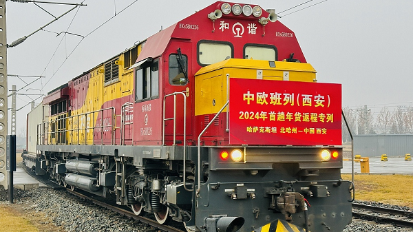 China-Europe freight train service expands 10% since January