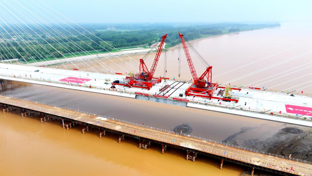 Dongying completes largest span bridge in Yellow River Delta