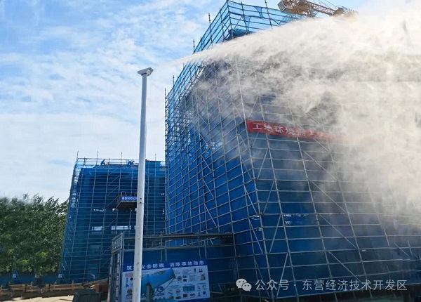 Dongying development zone takes action against dust pollution