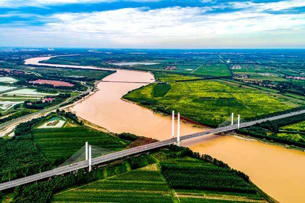 Binzhou adds greenery for protecting 'mother river'