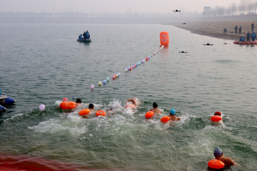 2024 Lianhua Lake Winter Swimming Open overcomes winter chill