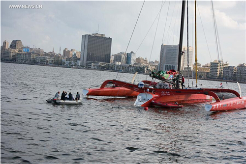 China ship harbors in Egypt in voyage to promote 'belt and road' initiative