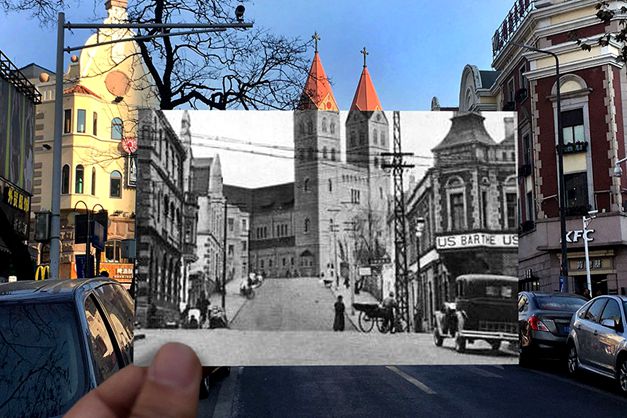 Views of Qingdao, then and now