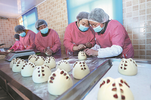 Steamed buns enrich life for villagers in Shandong