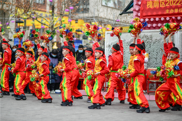 Intangible cultural heritage event held in Jinan