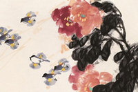 Qi Xinmin bird and flower paintings on display in Shandong
