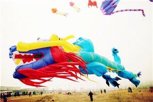 Kite competition held in Weifang city in Shandong
