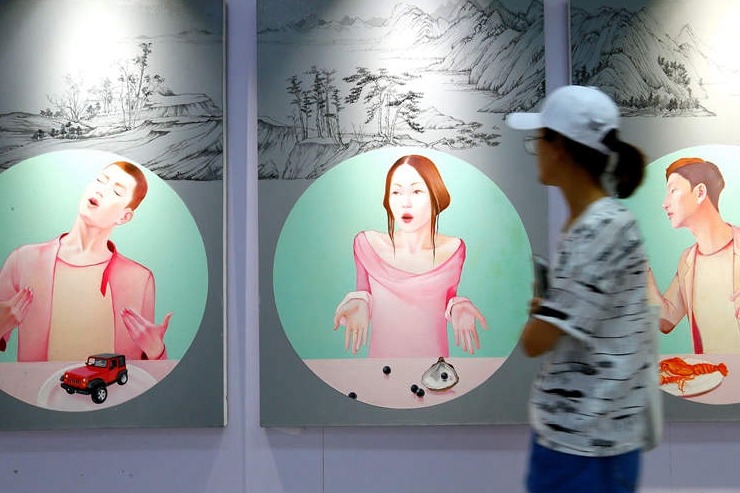 Artworks from Sichuan Fine Arts Institute on display in Shandong