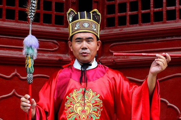 Confucius worship ceremony way of life for inheritor in Jining