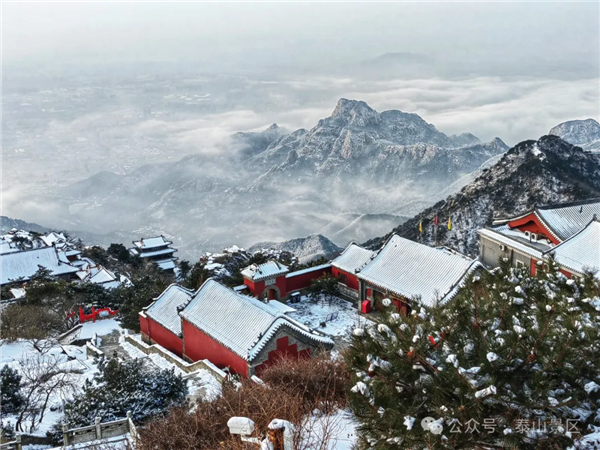 Snow brings magical beauty to Tai'an