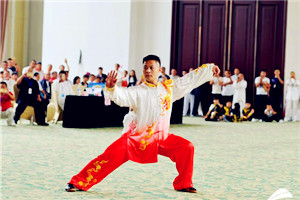 Worldwide wushu masters show off valor in Tai'an