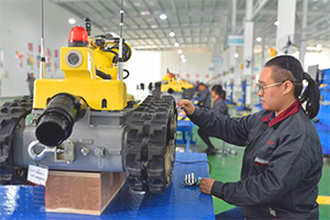 Specialized robot production base settles in Tai'an
