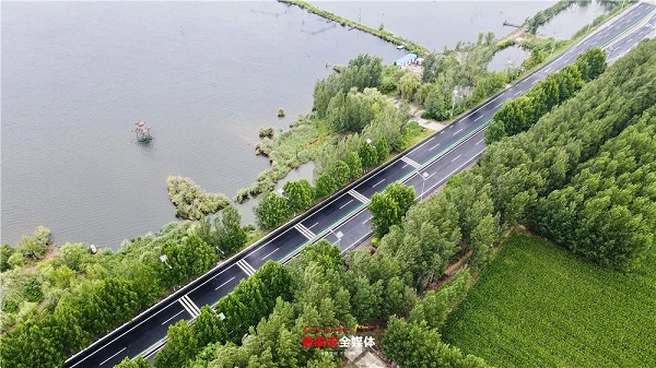 Repaired highway reopens to traffic in Feicheng