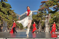 Italian dancers explore beauty of Tai'an