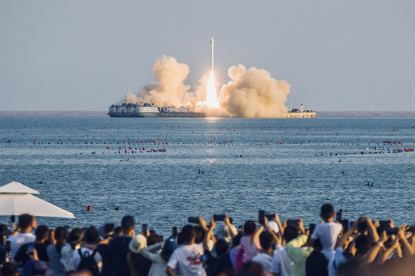 Private company becomes first in China to launch rocket from sea