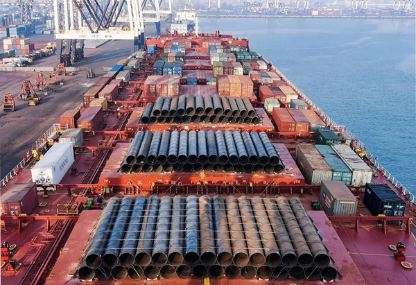 Yantai Port sees surge in high-end equipment exports