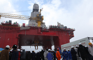 First drilling rig for North Sea finishes construction