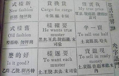 Qing Dynasty textbook shows how people learned English