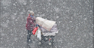 Snowy stroll