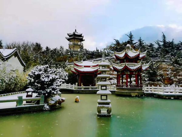 Yantai experiences first snow of season