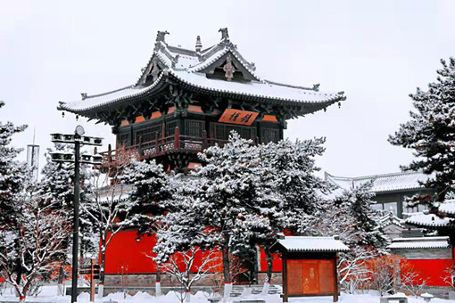 A white wonderland in Datong after first snow