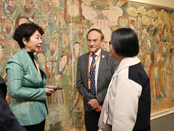 Yongle Palace mural art goes to Paris