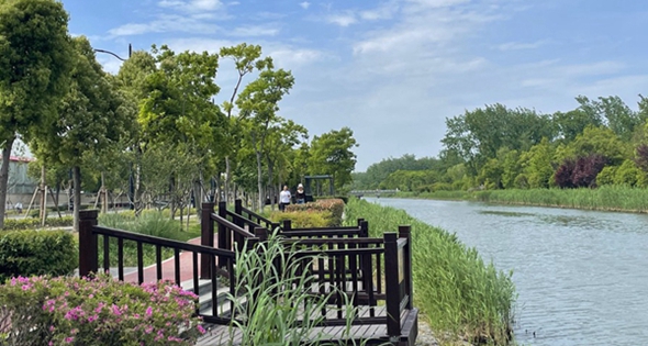 Enjoy ecological greenway, river landscapes in Changning