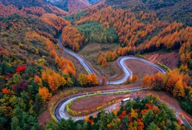 Arresting autumn mountain scenery in SW China's Zengjiashan