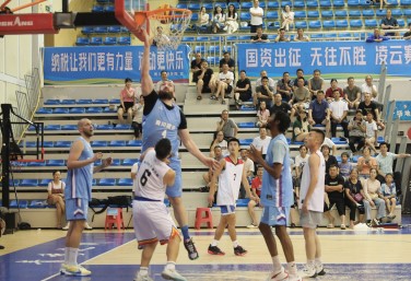 Qingchuan hosts three-person basketball championship