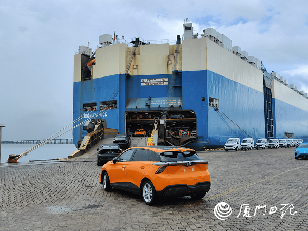 Xiamen port exports EVs to Europe for first time
